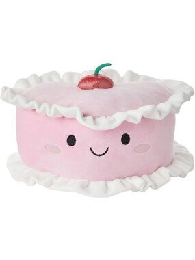 NWT Play Right Hug Me Ruffled Cherry Cake 13"Food Plush Gift Toy Valentine's Day